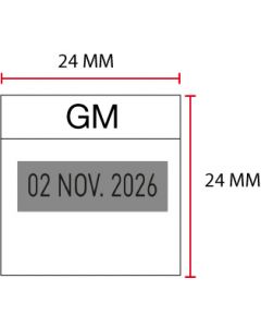 Płytka tekstowa Colop Printy Q24D, Data