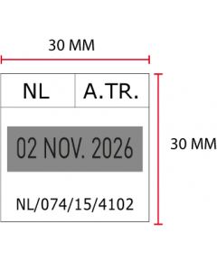 Płytka tekstow Colop Printy Q30D, Data