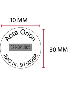 Płytka tekstowa Colop Printer R30D, Data